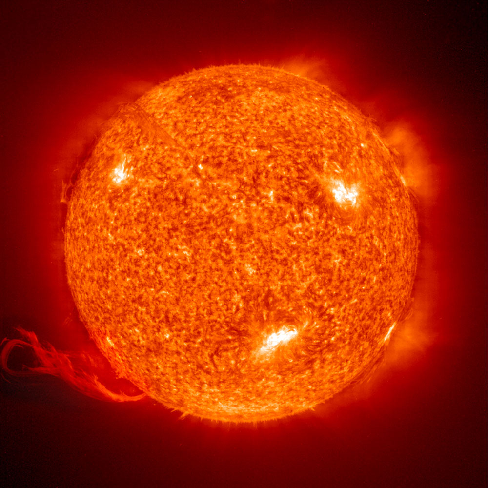 A solar flare captured by NASA/ESA's SOHO spacecraft, used as the sound source for Toner